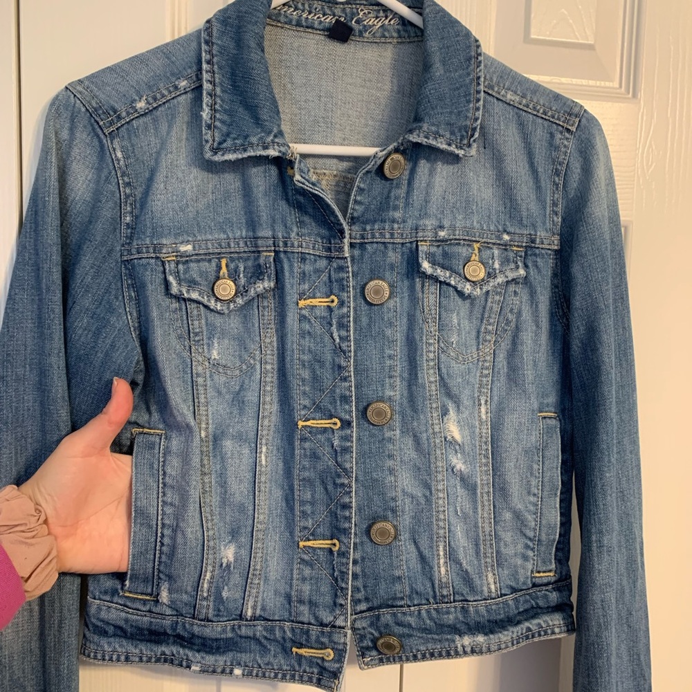 Distressed Denim Jacket